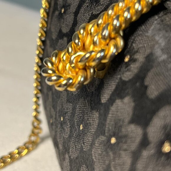 Inge Christopher Floral Evening Purse w/Chain Shoulder Strap Whimsy Coquette Gir - Picture 3 of 8